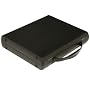 Print File Archival Workbox, 3 Ring Binder Box with a Carry Handle, 2-1/2" Deep, 1.5" D-ring, Black