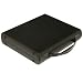 Print File Archival Workbox, 3 Ring Binder Box with a Carry Handle, 2-1/2" Deep, 1.5" D-ring, Black