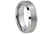 7mm Dual Finish Tungsten Carbide Men's Ring with Beveled Edges