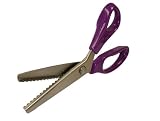 Purple Handled Professional Dressmaking Stainless Steel Pinking Shears Scissors