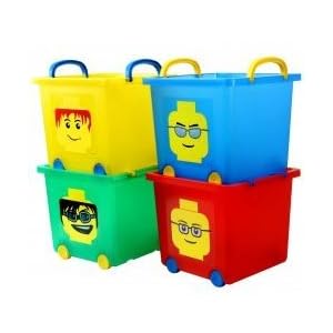 Iris Lego Toy Stack Baskets 4 PC set - 397105