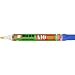 U-Mark 10102 A10 Xylene-Free Paint Marker, 0.563" Diameter, 5.6" Length, Blue  (Pack of 12)