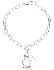 Sterling Silver Dog Lover Bracelet