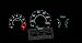 1996-2000 Honda Civic Ex Automatic Black Reverse Gauges