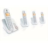 Philips CD2554S/05 Digital Cordless Phone With Answer Machine & HD Sound - Quadruple Handset