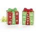 Christmas Present Salt & Pepper Shaker Set - Peace and Love