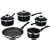 Judge Induction Five Piece Saucepan Set Black