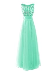 Sexy Backless Sequined  Beaded Empire   Waistline Metallic High-Neck Evening Dress/Prom Dress/Party Dress  With a Bow(s)