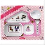 4 Piece Princess Dinnerware Set