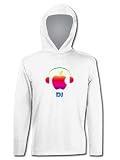 Produkt-Bild: T-Shirt mit Kapuze - Apfel - Apple - DJ - Kopfh&ouml;rer