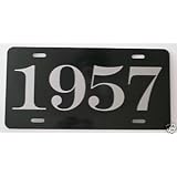 1957 YEAR LICENSE PLATE by Motown Automotive Design