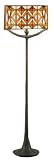 Figurative Base Tiffany Oval Shade Floor Lamp