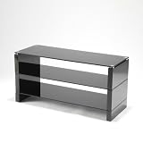 Designer Premium Black Gloss Glass TV Stand up to 42