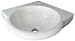 ALFI brand AB104 Corner Porcelain Wall Mount Bath Basin Sink, White