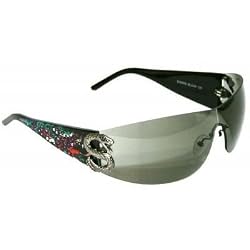 Ed Hardy 005 Sunglasses Sun Glasses GREY Lens BLACK Frame