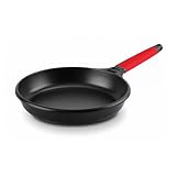 Fundix by Castey Nonstick Cast Aluminium Induction Fry Pan with Removable Red Handle, 7-Inch