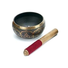Tibetan Singing Bowl & Striker - 4