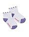 Hanes Girls' Infant Toddler Ankle Socks, 2T-3T-White/Asst Heel&Toe, 6 per Pack