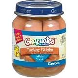 Gerber Graduates Meat Sticks Lil Sticks Turkey Sticks - 12 Pack
