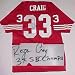 Roger Craig San Francisco 49ers NFL Autographed Throwback Jersey