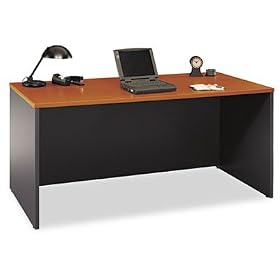 Auburn Maple and Graphite 66" Desk Shell