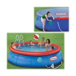 Little Tikes Zip Tight Adjustable Pool with Safety Zip Cover