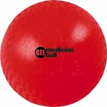 2 lb. 5″ diameter red gel medicine ball (set of 6)