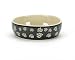 Ceramic Wide Rim Cat Dish Paw Print 5
