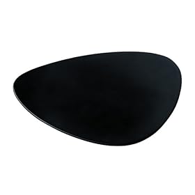 Alessi Colombina Saucer for Tea Cup, Black, Set of 6 (FM10/79 B)
