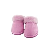 Bogan Boots Sheepskin Scuffs, Pink, US Womens 10.5 / UK 8