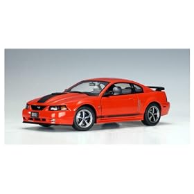Ford Mustang Mach I 2004 (Orange) 1:18 Scale Diecast Car Model By Autoart