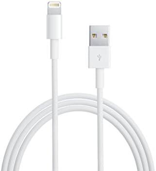 USB 2M/6.6ft Lightning cable for Apple iPhone 5 / 5C / 5S, iPad Air, iPad mini,iPad 4, iPod Nano (7th generation) iPod touch (5th Generation) - Best Compatible Charger Cord for Data and Syncing - Fits All Aftermarket Cases and Accessories - Long and Portable - 8 Pin connector on Lightning End - Fits All USB Car Chargers Power and sync. MFI Certificates. Apple Certified(White)