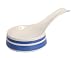 from Pantry Blue T&G Pantry Blue Spoon Rest in Cream Ceramic with Blue Stripes