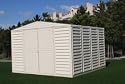 Outdoor Pvc Storage Shed 10'4"X10'4"X7'