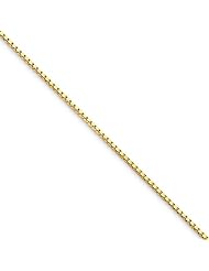 1mm, 10 Karat Yellow Gold, Box Chain - 20 inch