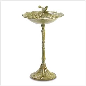 Antique Iron Birdbath - Style 38271 by Gift Warehouse