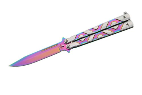 rainbow butterfly knife