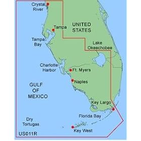 New Garmin Bluechart MUS011R - Southwest Florida - Garmin Data Card Manage Shaded Intertidal Zones