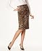 MICHAEL Michael Kors Plus Size Animal-Print Pencil Skirt
