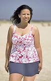Liz Claiborne&REG; Op Art Floral Plus Size Twist Bra Skirtini Swimsuit - Plus Size Swimwear Plus Size Swimsuits