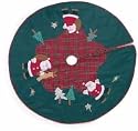Deluxe Christmas Tree Skirt - Santa Design