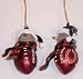 CHICAGO BEARS NFL Set 2 SNOWMAN CHRISTMAS ORNAMENTS