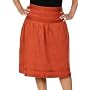 Women's Corduroy Skirt with Ribbon Trim