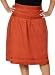 Women's Corduroy Skirt with Ribbon Trim