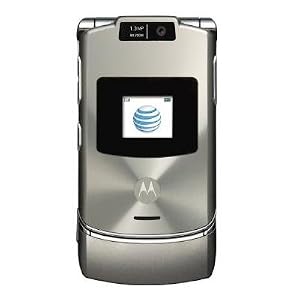 Motorola RAZR V3xx Platinum No Contract AT&T Cell Phone Motorola RAZR V3xx Platinum No Contract AT&T Cell Phone