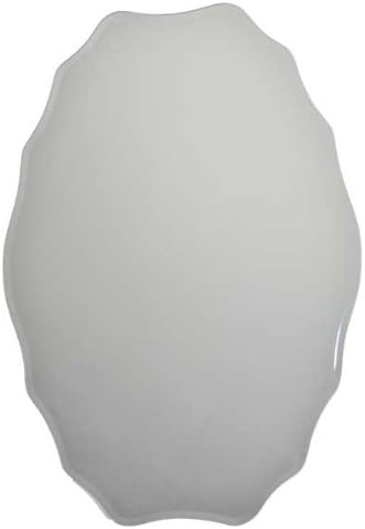 Studio Arts Frameless Oval Decorative Mirror - Silver