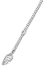 trendor 63164 Silber Fußkette Flügel