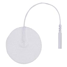 3B Scientific W63210 Round Comfort-Stim Elite White Spunlace Electrodes, 2" Diameter
