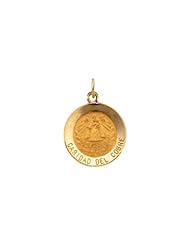 15.00 mm Caridad Del Cobre Medal in 14K Yellow Gold