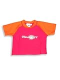 Max out Swimwear - Boys Rashguard Top, SPF 50, Red, Orange (Size 14)